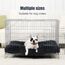 KSIIA Hundebett kleine Hunde Waschbar, Plüsch Hundekissen flauschig, 60x45cm, rutschfeste Unterseite, Hundematte, Hundekorb Hundematratze atmungsaktiv Haustierbett Schattengrau