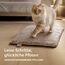 Knupis Selbstheizende Decke für Katzen Braun 60x45cm – Weich & kuschelige Katzendecke – Waschbarer Bezug – Mit Rutschfester Unterseite – Heizdecke für Katzen – Wärmekissen Katze – Braun