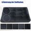 KSIIA Hundebett Grosse Hunde Waschbar, Plüsch Hundekissen flauschig, 111x81cm, rutschfeste Unterseite, Hundematte für große, mittelgroße Hunde, Hundekorb Hundematratze Haustierbett Schattengrau