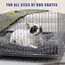 KSIIA Hundebett mittelgroße Hunde Waschbar, Hundekissen flauschig, M Hundematte für kleine mittelgroße Hunde, rutschfeste Unterseite, Hundekorb Hundematratze Haustierbett, Dunkelgrau, 76x52cm