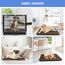 Baodan Hundebett Mittelgroße Hunde Waschbar, 90x60 cm Hundekissen Flauschig mit rutschfeste Unterseite, Hundebetten für Mittelgroße Hunde, braun