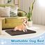Baodan Hundebett Kleine Hunde Waschbar, 75x50 cm Hundekissen Flauschig mit rutschfeste Unterseite, Hundebetten für Kleine Mittelgroße Hunde, Braun