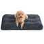 Feandrea Hundebett, Hundekissen, Flauschige Hundematte, Langer Plüsch, 80 x 50 cm, weiche Polsterung, maschinenwaschbar, multifunktional, dunkelgrau PGW201G02