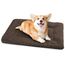 Baodan Hundebett Kleine Hunde Waschbar, 75x50 cm Hundekissen Flauschig mit rutschfeste Unterseite, Hundebetten für Kleine Mittelgroße Hunde, Braun