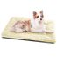 Baodan Hundebett Grosse Hunde, Hundekissen Waschbar Dog Bed - 106x71 cm Superweich Katzenbett mit Rutschfester Unterseite - Beige