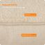 HMTOPE Hundebett, Hundesofa, Hundekissen, Hundekörbchen Abnehmbar und waschbar, Beige, 120 x 90 x 30 cm