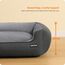 HMTOPE Hundebett, Hundesofa, Hundekissen, Hundekörbchen Abnehmbar und waschbar, Grau Spleißen, 110 x 86 x 26 cm