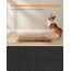 Feandrea Hundebett, Hundekissen, Flauschige Hundematte, Langer Plüsch, 110 x 73 cm, weiche Polsterung, waschbar, multifunktional, Kamelbraun PGW203K01