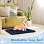 Baodan Hundebett Kleine Hunde Waschbar, 75x50 cm Hundekissen Flauschig mit rutschfeste Unterseite, Hundebetten für Kleine Mittelgroße Hunde, Marineblau