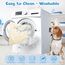 Baodan Waschbar Hundebett Mittelgroße Hunde - 90x60 cm Hundekissen flauschig Hundedecke rutschfest Hundebetten für mittelgroße Hunde, beige