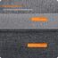 HMTOPE Hundebett, Hundesofa, Hundekissen, Hundekörbchen Abnehmbar und waschbar, Grau Spleißen, 110 x 86 x 26 cm