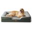 BEDSURE orthopädisches Hundebett Ergonomisches Hundesofa - 122x89 cm Hundecouch mit eierförmiger Kistenschaum für große Hunde, waschbar rutschfest Hundebetten, tannengrün