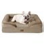 BEDSURE orthopädisches Hundebett Ergonomisches Hundesofa - 71x58 cm Hundecouch mit eierförmiger Kistenschaum für kleine Hunde, waschbar rutschfest Hundebetten, haselnussbraun