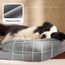 BEDSURE orthopädisches Hundebett Ergonomisches Hundesofa - 89x63 cm Hundecouch mit eierförmiger Kistenschaum für mittlere Hunde, waschbar rutschfest Hundebetten, haselnussbraun