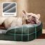 BEDSURE orthopädisches Hundebett Ergonomisches Hundesofa - 71x58 cm Hundecouch mit eierförmiger Kistenschaum für kleine Hunde, waschbar rutschfest Hundebetten, tannengrün