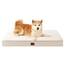 EHEYCIGA Orthopädisches Hundebett Mittelgroße Hunde 91x68x9cm, Hundekissen Waschbar Flauschig, Hundematte Hundematratze für Kiste, Kamel