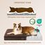EHEYCIGA Orthopädisches Hundebett Mittelgroße Hunde 91x68x9cm, Hundekissen Waschbar Flauschig, Hundematte Hundematratze für Kiste, Braun
