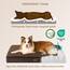 EHEYCIGA Orthopädisches Hundebett Grosse Hunde XL 104x68x9cm, Hundekissen Waschbar Flauschig, Hundematte Hundematratze für Kiste, Braun