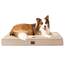 EHEYCIGA Orthopädisches Hundebett Grosse Hunde XL 104x68x9cm, Hundekissen Waschbar Flauschig, Hundematte Hundematratze für Kiste, Khaki