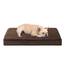 EHEYCIGA Orthopädisches Hundebett Kleine Hunde 76x51x9cm, Hundekissen Waschbar Flauschig, Hundematte Hundematratze für Kiste, Braun