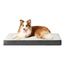 EHEYCIGA Orthopädisches Hundebett Grosse Hunde XL 104x68x9cm, Hundekissen Waschbar Flauschig, Hundematte Hundematratze für Kiste, Beige