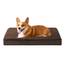 EHEYCIGA Orthopädisches Hundebett Mittelgroße Hunde 89x58x9cm, Hundekissen Waschbar Flauschig,Hundematte Hundematratze für Kiste, Braun