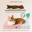 EHEYCIGA Orthopädisches Hundebett Mittelgroße Hunde 89x58x9cm, Hundekissen Waschbar Flauschig,Hundematte Hundematratze für Kiste, Dunkelrosa