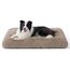 BEDSURE Flauschiges Hundebett Grosse Hunde - 89x58x8 cm Hundebett waschbar für große Hunde, rutschfeste Unterseite, plüsch Hundekissen, Kamel