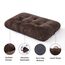 BEDSURE Flauschiges Hundebett mittelgroße Hunde - 74x53x8 cm Hundebett waschbar, rutschfeste Unterseite, plüsch Hundekissen, Braun