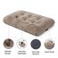 BEDSURE Flauschiges Hundebett Grosse Hunde - 89x58x8 cm Hundebett waschbar für große Hunde, rutschfeste Unterseite, plüsch Hundekissen, Kamel