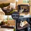 BEDSURE Flauschiges Hundebett Grosse Hunde - 89x58x8 cm Hundebett waschbar für große Hunde, rutschfeste Unterseite, plüsch Hundekissen, Braun