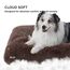 BEDSURE Flauschiges Hundebett mittelgroße Hunde - 74x53x8 cm Hundebett waschbar, rutschfeste Unterseite, plüsch Hundekissen, Braun