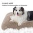 BEDSURE Flauschiges Hundebett mittelgroße Hunde - 74x53x8 cm Hundebett waschbar, rutschfeste Unterseite,Kamel