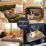 BEDSURE Flauschiges Hundebett Grosse Hunde - 89x58x8 cm Hundebett waschbar für große Hunde, rutschfeste Unterseite, plüsch Hundekissen, Kamel