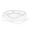 Dehner Lieblinge Hundebett und Katzenbett Sammy, oval, ca. 57 x 52 x 14 cm, Polyester, grau