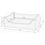 Dehner Lieblinge Hundebett und Katzenbett Sammy, ca. 47 x 37 x 17 cm, Polyester, grau