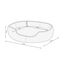 Dehner Lieblinge Hundebett und Katzenbett Sammy, oval, ca. 57 x 52 x 14 cm, Polyester, beige