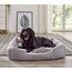 Dehner Lieblinge Hundebett und Katzenbett Sammy, ca. 47 x 37 x 17 cm, Polyester, grau