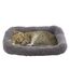 Namsan Katzenbett Hundebett Sanft Katzenkissen Plüsch Wärmematte für Kleinen Hunde/Katze/Hasen, Gray