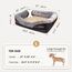 JOYELF Memory Foam Hundebett Kleines orthopädisches Hundebett & Sofa mit abnehmbarem waschbarem Bezug und Quietschspielzeug als Geschenk