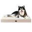 EHEYCIGA Orthopädisches Hundebett XXL Grosse Hunde 120x74x9cm, Hundekissen Waschbar Flauschig, Hundematte Hundematratze für Kiste, Kamel
