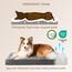 EHEYCIGA Orthopädisches Hundebett XXL Grosse Hunde 120x74x9cm, Hundekissen Waschbar Flauschig, Hundematte Hundematratze für Kiste, Grau