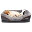 JOYELF Memory Foam Hundebett Kleines orthopädisches Hundebett & Sofa mit abnehmbarem waschbarem Bezug und Quietschspielzeug als Geschenk