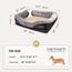 Joyelf Hundebett aus Memory-Schaum, orthopädisches Hundebett & Sofa mit abnehmbarem, waschbarem Bezug und Quietschspielzeug als Geschenk