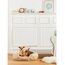 Dehner Lieblinge Hundebett und Katzenbett Sammy, oval, ca. 57 x 52 x 14 cm, Polyester, beige