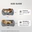 BEDSURE Katzenbett waschbar Katzen Bettchen - 51x41cm Katzenkorb Indoor mit Rutschfester Basis, quadratisches Hundebett für kleine Hunde mit weichem Rand, Dunkelgrau