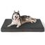 BEDSURE orthopädisches Hundekissen große Hunde - 120x74x10cm waschbares Hundebett mit 2 in 1 Memoryschaum, kuscheliges Hundematte Hundematratze in größe, dunkelgrau