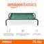 Amazon Basics Kühlendes erhöhtes Hund Haustierbett, Grün, Größe M, L 110 x B 65 x H 19 cm