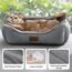 BEDSURE Katzenbett waschbar Katzen Bettchen - 51x41cm Katzenkorb Indoor mit Rutschfester Basis, quadratisches Hundebett für kleine Hunde mit weichem Rand, grau