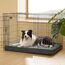 BEDSURE orthopädisches Hundekissen große Hunde - 89x56x8cm waschbares Hundebett mit 2 in 1 Memoryschaum, kuscheliges Hundematte Hundematratze, dunkelgrau
